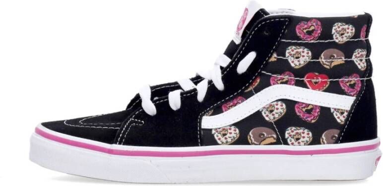 Vans Zwarte Roze Sk8-Hi Sneakers voor Meisjes Black Heren