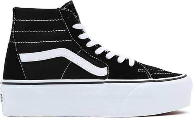 Vans Zwart Wit Tapered Skate Schoenen Black Unisex