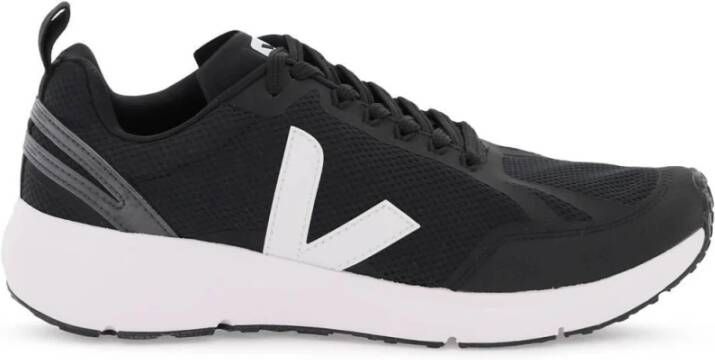 Veja Zwarte en Witte Condor 2 Alveomesh Sneaker Black Heren