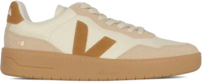 Veja Beige Leren Sneakers voor Mannen