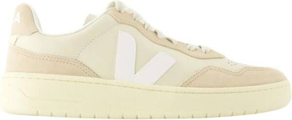 Veja Beige Leren V-90 Sneakers Beige Heren