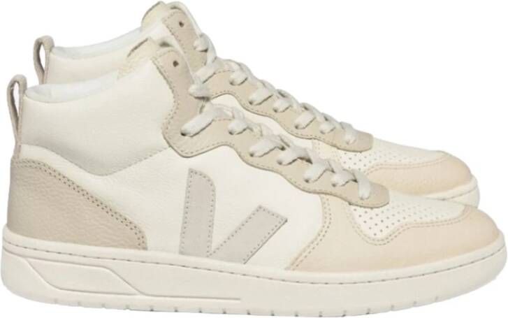 VEJA V-15 Cashew Pierre Multico Beige Leer Hoge sneakers Unisex - Foto 5