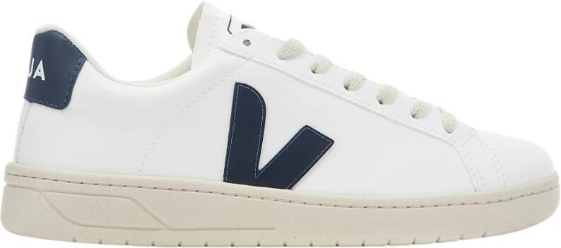 Veja Witte Marineblauwe Vegan Katoenen Sneakers White Dames