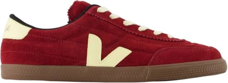 Veja Bourgondische Leren Sneakers Panenka Stijl