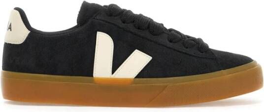 Veja Campo Bold Leren Sneakers Black Dames