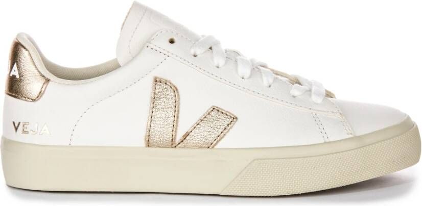 Veja Multicolore Leren Sneakers Wit Platine White Dames - Foto 8