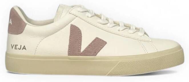 Veja Witte en roze sneakers voor vrouwen White Dames
