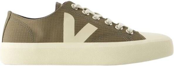 Veja Canvas Lage Sneakers Khaki Pierre Green