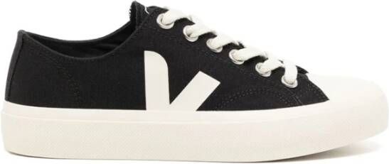 Veja Canvas Sneakers met Logo Print Black Dames