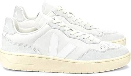 Veja Witte sneakers met grijze suède inzetstukken White - Foto 6