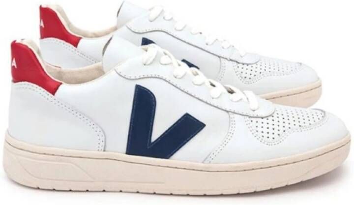 Veja V 10 Leather n Sneakers Sportschoenen Schoenen Leer Vegan Wit VX021267A - Foto 3