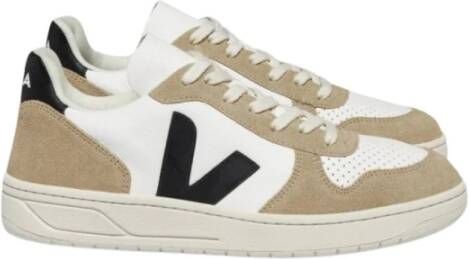 Veja Chromevrij Leder Wit Zwart Sneakers Multicolor Heren