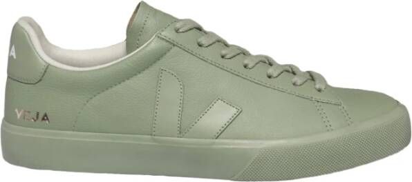 Veja Campo Chromevrije Leren Sneakers Green Dames