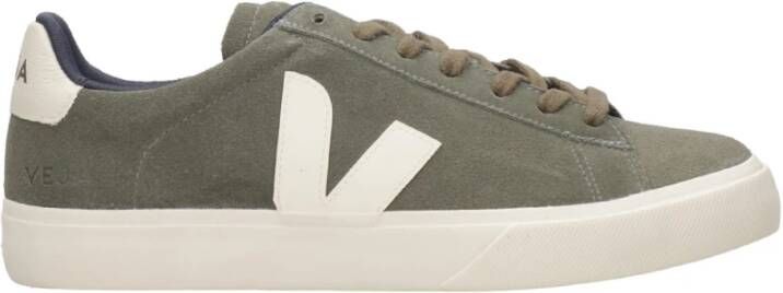 Veja Sneakers Heren Lage sneakers Herenschoenen Suède Campo sue Groen - Foto 3