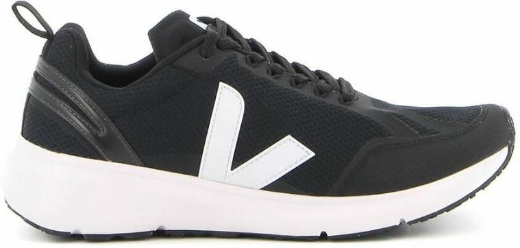 Veja Zwarte en Witte Condor 2 Alveomesh Sneaker Black Heren
