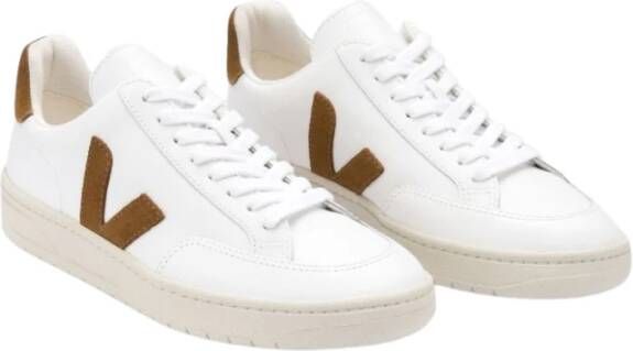 Veja Wmns V-12 Leer (Wit Bruin) White Heren