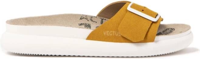 Veja Comfortabele Zomer Sandalen Mosterdgeel Yellow Dames