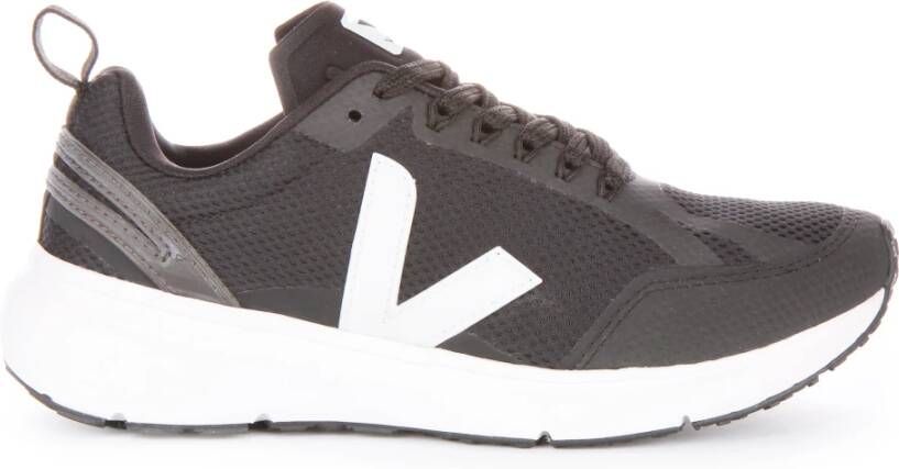 Veja Zwarte en Witte Condor 2 Alveomesh Sneaker Black Heren