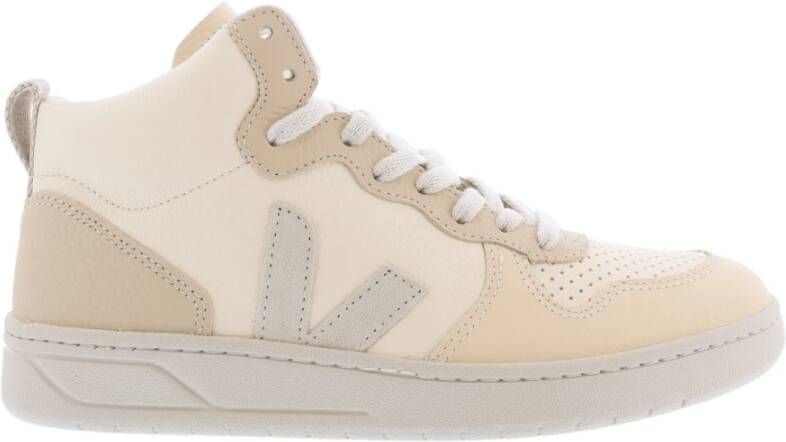 VEJA V-15 Cashew Pierre Multico Beige Leer Hoge sneakers Unisex - Foto 3