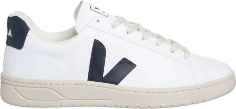 Veja Effen Vetersluiting Sneakers Wit Heren