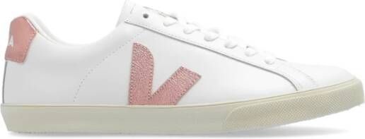 Veja Esplar Logo Leren sneakers White Dames