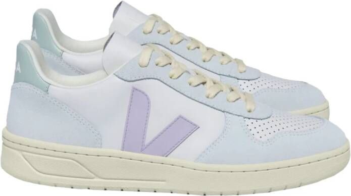 Veja Witte Leren Sneakers met ChromeFree Panelen White Dames