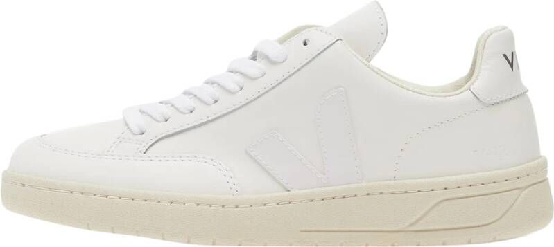 Veja Witte Leren Sneakers Logo Rubberen Zool White - Foto 11
