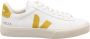 Veja Gecoate Katoenen Sneakers Wit Limoengroen White - Thumbnail 14