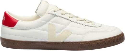 Veja Gewatteerde leren sneakers met logo-print
