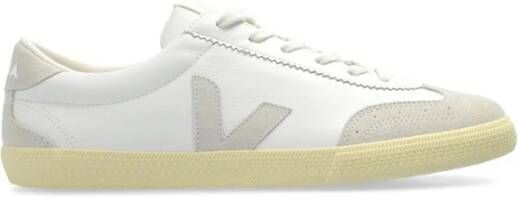 Veja Grijze Canvas Sneaker met Leren Details - Foto 4