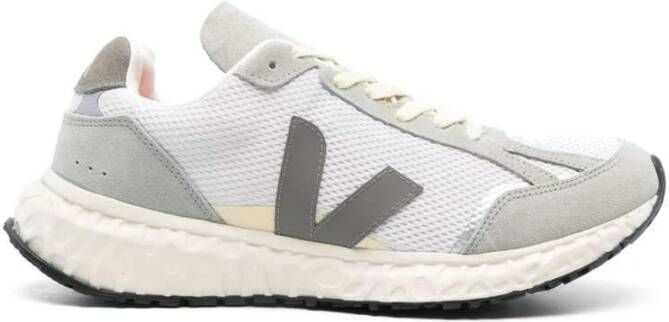 Veja Grijze Mesh Sneaker met Branded Details Gray Heren