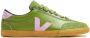 Veja Groene Leren Sneakers Veters Rubberen Zool Green Dames - Thumbnail 1