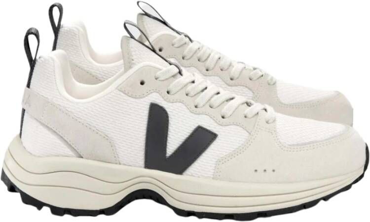 Veja Witte Venturi Sneakers met Mesh en Suède White Dames