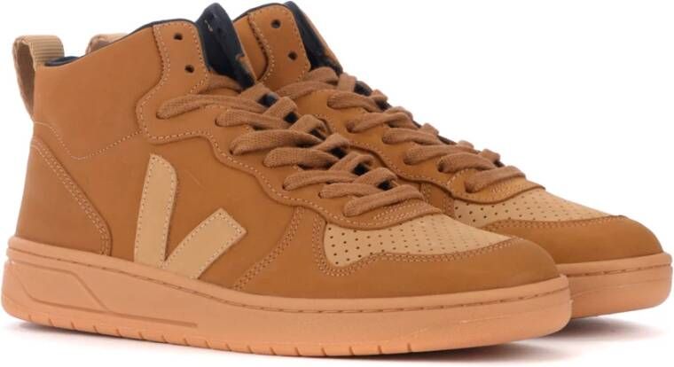 Veja Premium Nubuck Leren Herensneakers Bruin Heren