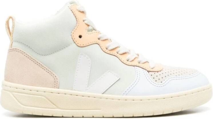 Veja Jade White Multicolor Suede Sneakers Multicolor Dames