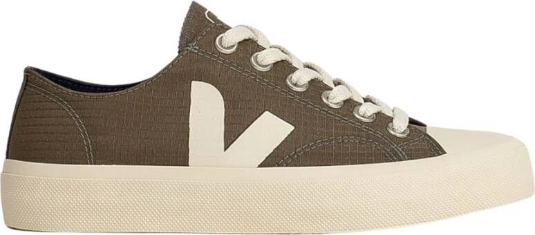 Veja Canvas Lage Sneakers Khaki Pierre Green Heren