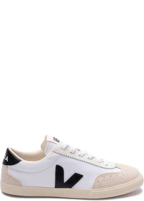 VEJA Volley | white black Wit Katoen Lage sneakers Unisex