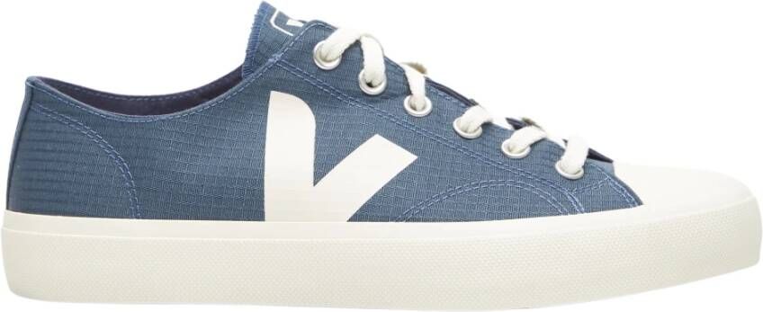 Veja Sneakers van canvas zwart met wit detail Black Heren