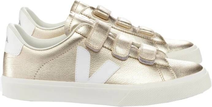 Veja Recife sneaker van leer met metallic finish - Foto 3