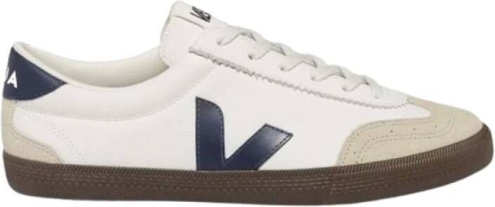 Veja Leren sneakers met blauwe details Multicolor Heren