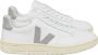 Veja Witte Leren Sneakers Ronde Neus Logo White Heren - Thumbnail 1