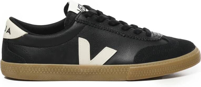 Veja Low-Top Sneakers Volley in zwart