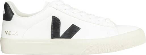 Veja Leren Sneakers Ronde Neus Logoprint