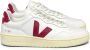 Veja Traced Leather Sneakers in Extra White Marsala White - Thumbnail 7