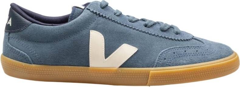 Veja Lichtblauwe Suède Sneakers