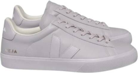 Veja Paarse Leren Campo Sneakers Vetersluiting White Dames - Foto 7