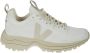 Veja Witte Biologisch Katoenen Sneakers met Rubberen V Logo Wit Dames - Thumbnail 1