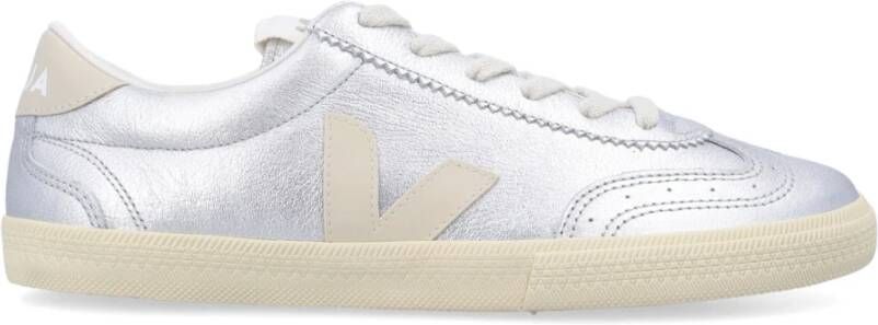Veja Metallic Leren Veterschoenen