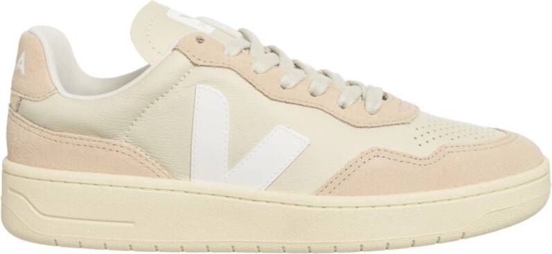 Veja Multicolor V-90 Sneakers met Veters Beige Dames