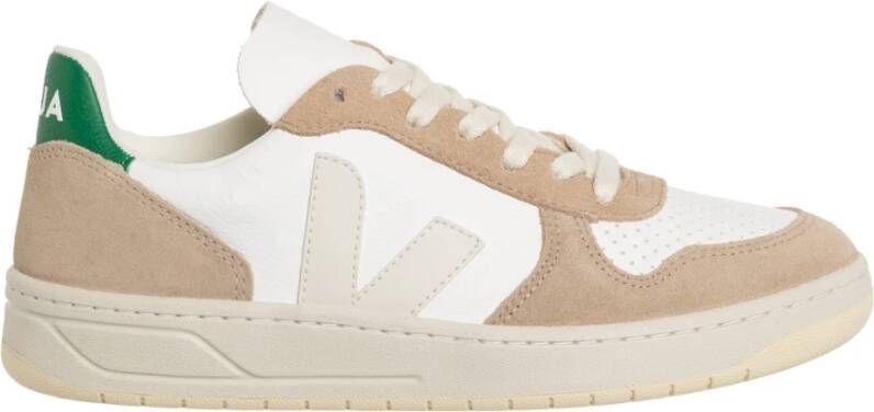 Veja Low-Top Sneakers Extra-White Sahara Emeraude Beige Dames